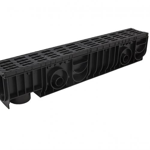 Лоток Ecoteck MEDIUM 100.175 h195 с решеткой пластиковой, кл. В125 - ТЛК Галеон | Надежный партнер в области каменной продукции и решений для благоустройства городских пространств.