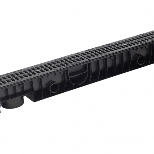 Лоток Ecoteck STANDART 100.125 h129 с решеткой 100 чугунной поперечной, кл. С250 - ТЛК Галеон | Надежный партнер в области каменной продукции и решений для благоустройства городских пространств.