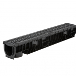 Лоток Ecoteck MEDIUM 100.125 h145 с решеткой пластиковой, кл. C250 (черный) - ТЛК Галеон | Надежный партнер в области каменной продукции и решений для благоустройства городских пространств.