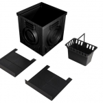 Дождеприемник пластиковый 300х300 в сборе (черный) - ТЛК Галеон | Надежный партнер в области каменной продукции и решений для благоустройства городских пространств.