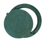 Люк 1.5т полимерно-композитный, цв. зеленый - ТЛК Галеон | Надежный партнер в области каменной продукции и решений для благоустройства городских пространств.