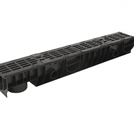 Лоток Ecoteck STANDART 100.125 h129 с решеткой чугунной, кл.С250 - ТЛК Галеон | Надежный партнер в области каменной продукции и решений для благоустройства городских пространств.