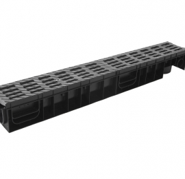 Лоток Ecoteck MEDIUM 100.95 h115 с решеткой пластиковой, кл.В125 - ТЛК Галеон | Надежный партнер в области каменной продукции и решений для благоустройства городских пространств.