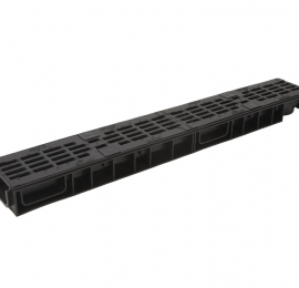 Лоток Ecoteck STANDART 100.65 h69 с решеткой 100 чугунной, кл.С250 - ТЛК Галеон | Надежный партнер в области каменной продукции и решений для благоустройства городских пространств.