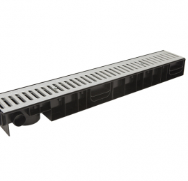 Лоток Ecoteck STANDART 100.95 h99 с решеткой стальной, кл. А15 - ТЛК Галеон | Надежный партнер в области каменной продукции и решений для благоустройства городских пространств.