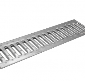 Решетка водоприемная Ecoteck Standart 100 стальная штампованная оцинкованная для пескоуловителя (без отверстий), кл. А15 - ТЛК Галеон | Надежный партнер в области каменной продукции и решений для благоустройства городских пространств.