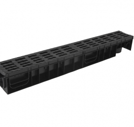 Лоток Ecoteck MEDIUM 100.95 h115 с решеткой пластиковой, кл.В125 - ТЛК Галеон | Надежный партнер в области каменной продукции и решений для благоустройства городских пространств.