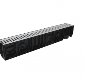 Лоток Ecoteck STANDART 100.175 h179 с решеткой стальной, кл. А15 - ТЛК Галеон | Надежный партнер в области каменной продукции и решений для благоустройства городских пространств.