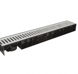 Лоток Ecoteck STANDART 100.95 h99 с решеткой стальной, кл. А15 - ТЛК Галеон | Надежный партнер в области каменной продукции и решений для благоустройства городских пространств.