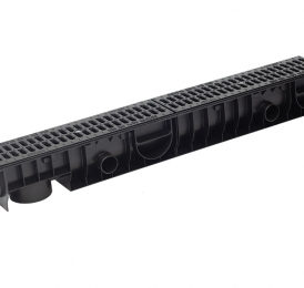 Лоток Ecoteck STANDART 100.125 h129 с решеткой 100 чугунной поперечной, кл. С250 - ТЛК Галеон | Надежный партнер в области каменной продукции и решений для благоустройства городских пространств.