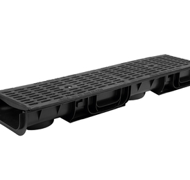 Лоток Ecoteck STANDART 200.96 h100 с решеткой чугунной щелевой C250 (черный) - ТЛК Галеон | Надежный партнер в области каменной продукции и решений для благоустройства городских пространств.
