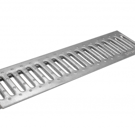 Решетка водоприемная Ecoteck Standart 100 стальная штампованная оцинкованная для пескоуловителя (без отверстий), кл. А15 - ТЛК Галеон | Надежный партнер в области каменной продукции и решений для благоустройства городских пространств.