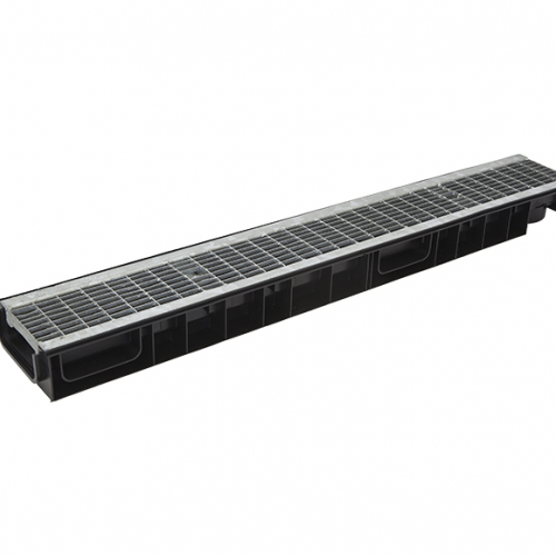 Лоток Ecoteck STANDART 100.65 h69 с решеткой сварной оцинкованной, кл.В125 - ТЛК Галеон | Надежный партнер в области каменной продукции и решений для благоустройства городских пространств.
