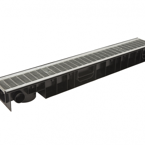 Лоток Ecoteck STANDART 100.99 h99 с решеткой сварной оцинкованной, кл. В125 - ТЛК Галеон | Надежный партнер в области каменной продукции и решений для благоустройства городских пространств.